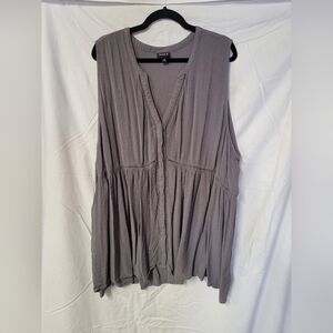 Gray Sleeveless Top